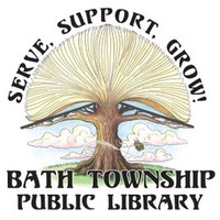 Bath Township Library Logo with a tree in leaf