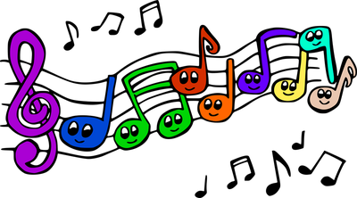 musical notes with smiles