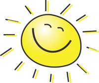 sun smiling yellow sun